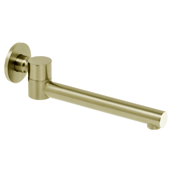 Johnson Suisse Venezia Swivel Bath Spout Brushed Brass Gold