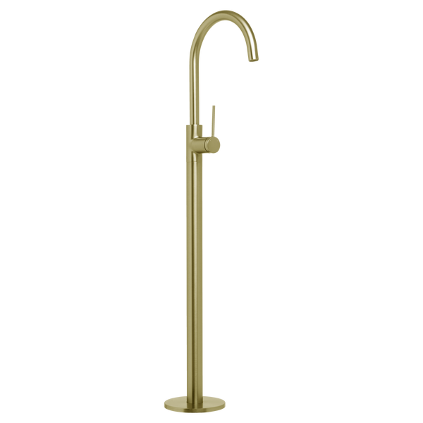 Johnson Suisse Venezia Freestanding Bath Filler Brushed Brass Gold