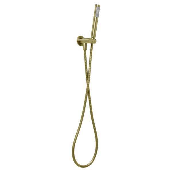 Johnson Suisse Venezia Hand Shower With Wall Bracket Brushed Brass Gold