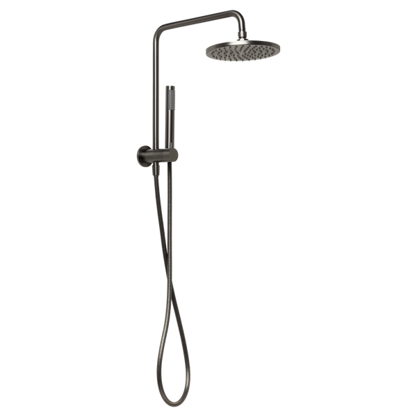 Johnson Suisse Venezia Short Twin Shower Brushed Gunmetal