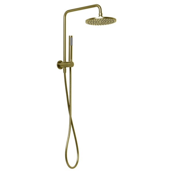 Johnson Suisse Venezia Short Twin Shower Brushed Brass Gold