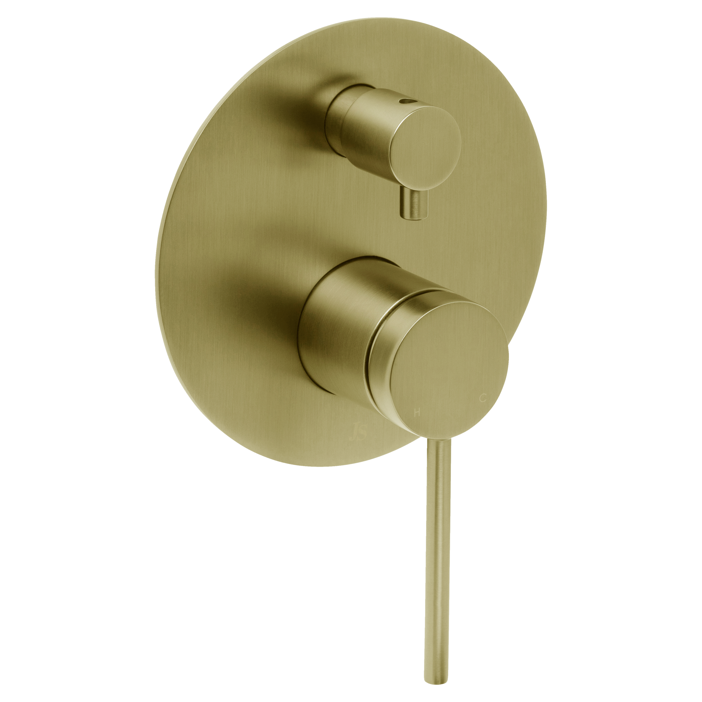 Johnson Suisse Venezia Shower Mixer With Diverter Brushed Brass Gold ...