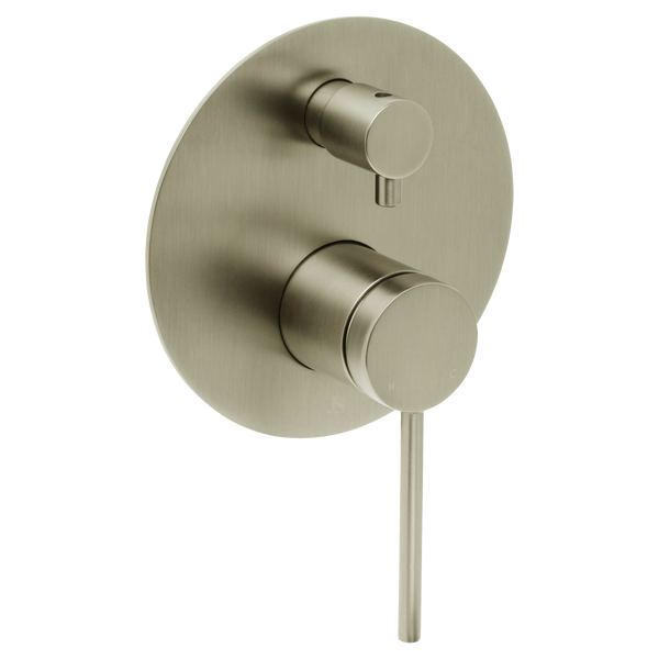 Johnson Suisse Venezia Shower Mixer With Diverter Brushed Nickel