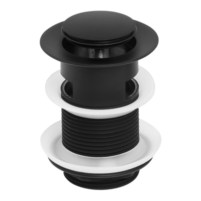 Johnson Suisse Venezia Pop-up Waste 32mm With Overflow Matte Black