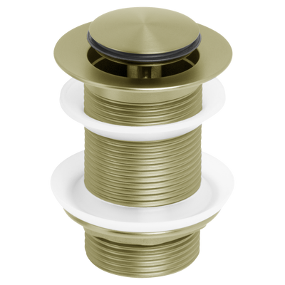 Johnson Suisse Venezia Pop-up Waste 32mm Without Overflow Brushed Brass Gold