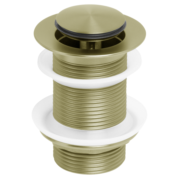Johnson Suisse Venezia Pop-up Waste 32mm Without Overflow Brushed Brass Gold