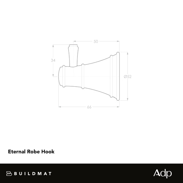 ADP Eternal Robe Hook Brushed Copper