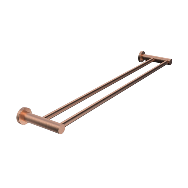 ADP Soul Double Towel Rail 600mm Brushed Copper
