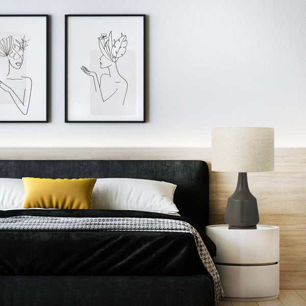 Telbix Jacin Ceramic Table Lamp Olive