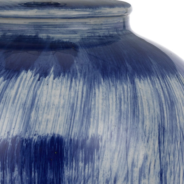 Telbix Jamie Ceramic Table Lamp Blue White