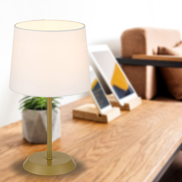 Telbix Jaxon Table Lamp Gold Ivory
