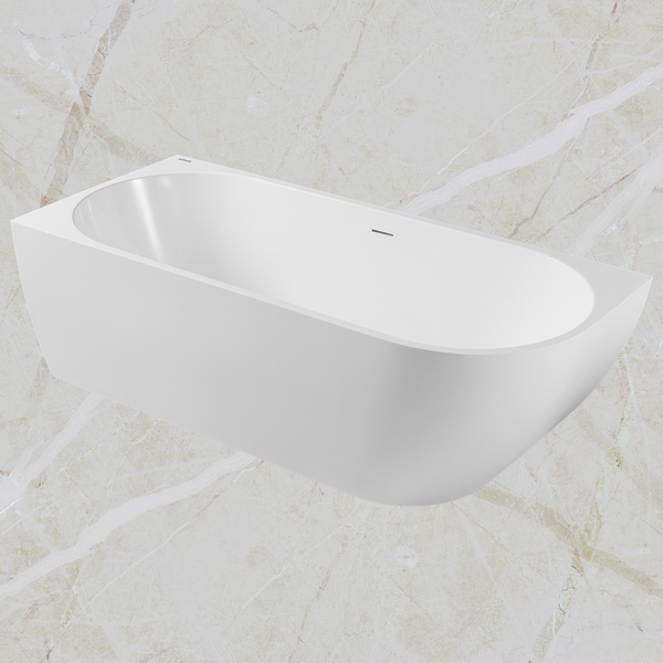 Johnson Suisse Venezia Corner Acrylic Bath 1500 Left Hand Matte White