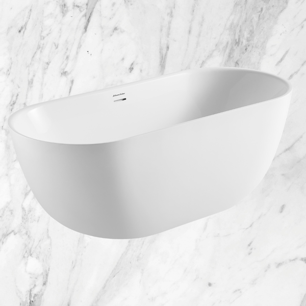 Johnson Suisse Venezia Freestanding Acrylic Bath 1580 Matte White
