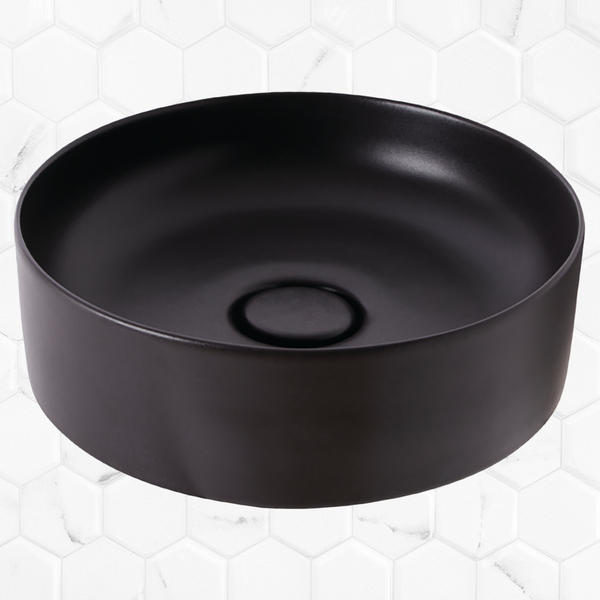 Johnson Suisse Venezia Graphite Round Countertop Vessel