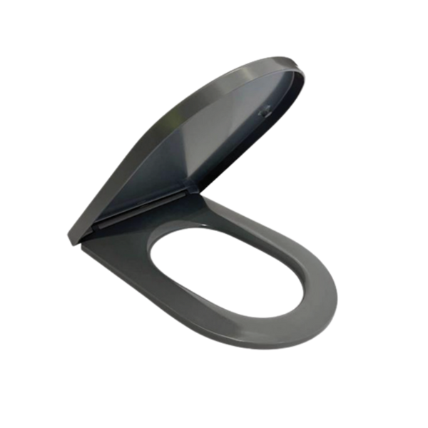 Johnson Suisse Venezia Toilet Seat Double Flap Grey