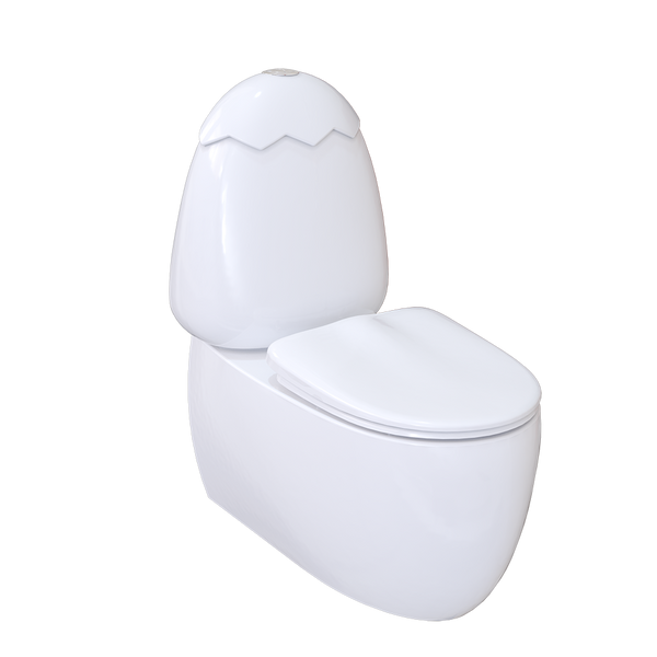 Johnson Suisse Egg Junior II BTW Toilet Suite for Children with White Cistern Lid