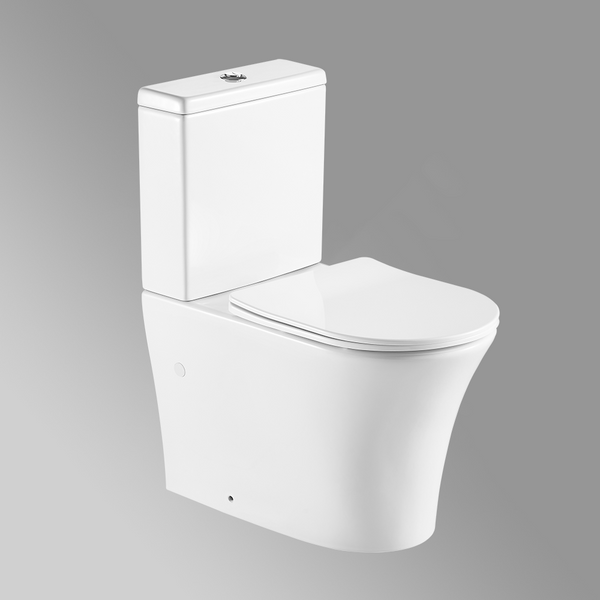 Johnson Suisse Emilia MK II Back to Wall Rimless Toilet Suite with Slim Seat