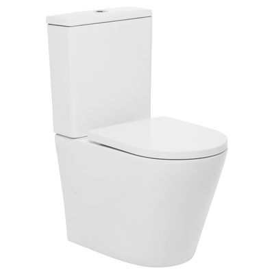 Johnson Suisse Venezia Compact Tornado Flush To Wall Suite Short Projection With Seat