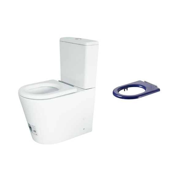Johnson Suisse Venezia Comfort Tornado Flush Back to Wall Suite Comfort Height With Single Flap Seat White