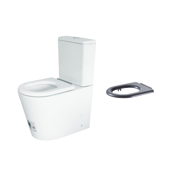 Johnson Suisse Venezia Comfort Tornado Flush Back to Wall Suite Comfort Height With Single Flap Seat White