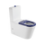 Johnson Suisse Venezia Care BTW Rimless Special Needs Toilet Suite (with Raised Blue Button and Seat) White
