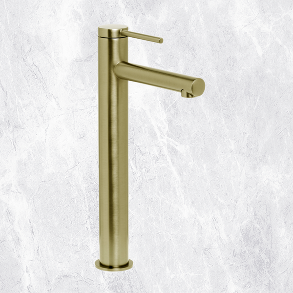 Johnson Suisse Venezia Extended Basin Mixer Brushed Brass Lead Free