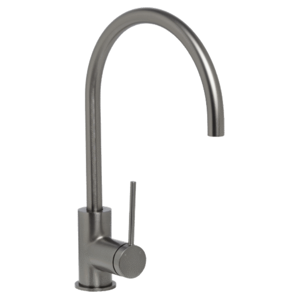Johnson Suisse Venezia Gooseneck Sink Mixer Gunmetal Lead Free