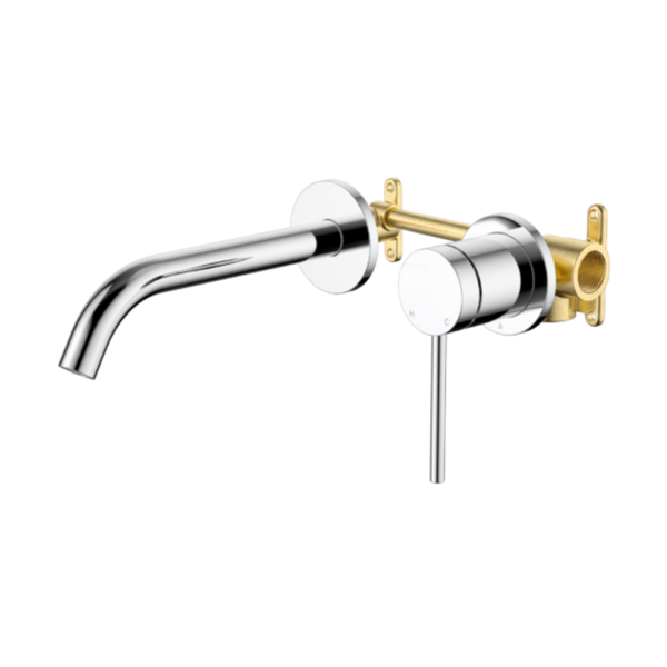 Johnson Suisse Venezia Wall Basin And Bath Mixer Kit Complete Chrome Lead Free