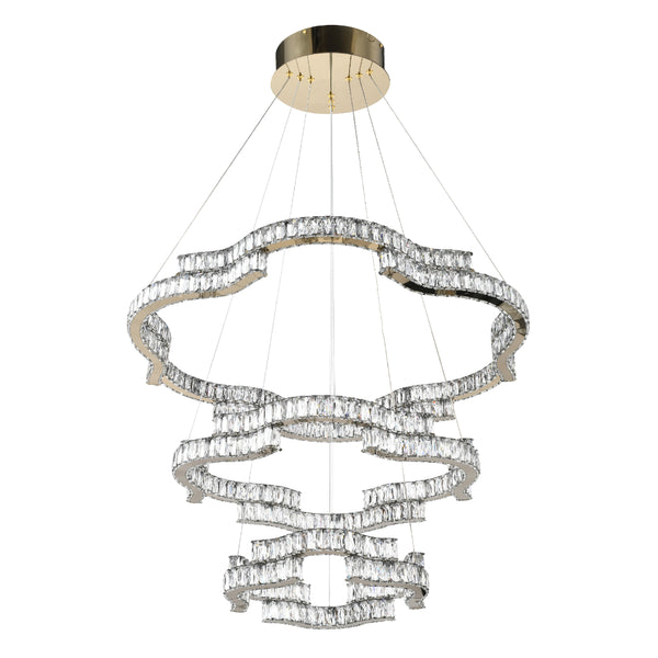 Telbix Jura 3 Tier Pendant Gold