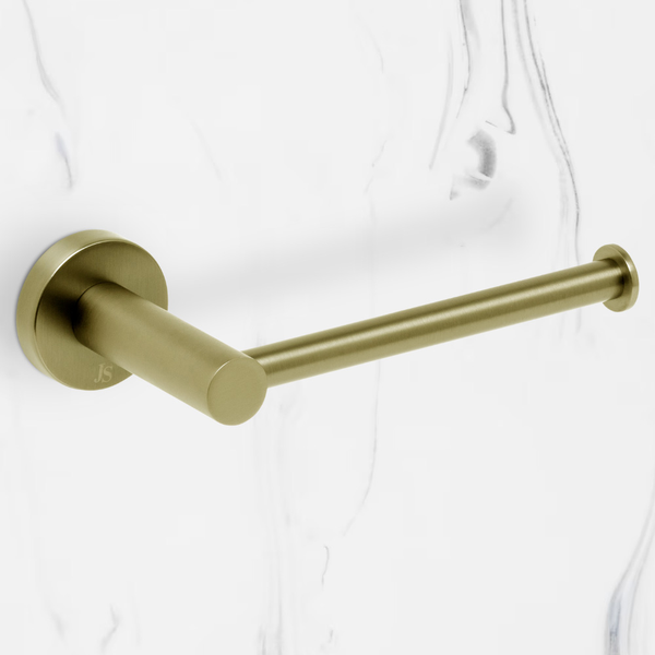 Johnson Suisse Venezia Toilet Roll Holder Brushed Brass Gold