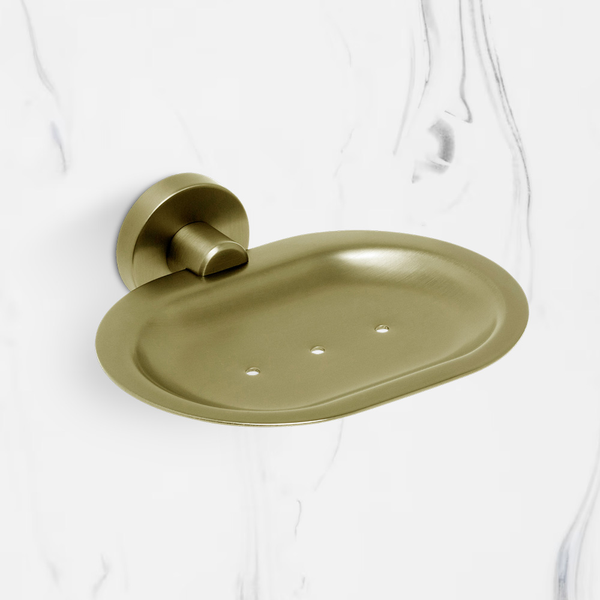 Johnson Suisse Venezia Soap Dish Brushed Brass Gold