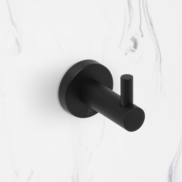 Johnson Suisse Venezia Robe Hook Matte Black