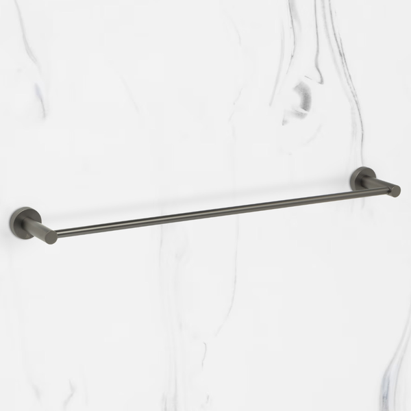 Johnson Suisse Venezia Single Towel Rail 600mm Brushed Gunmetal