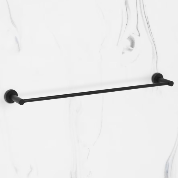 Johnson Suisse Venezia Single Towel Rail 600mm Matte Black