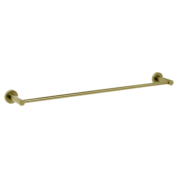 Johnson Suisse Venezia Single Towel Rail 600mm Brushed Brass Gold