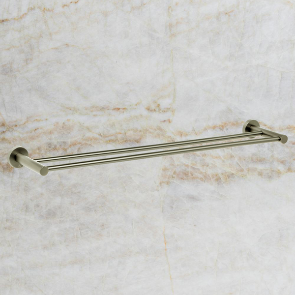 Johnson Suisse Venezia Double Towel Rail 600mm Brushed Nickel