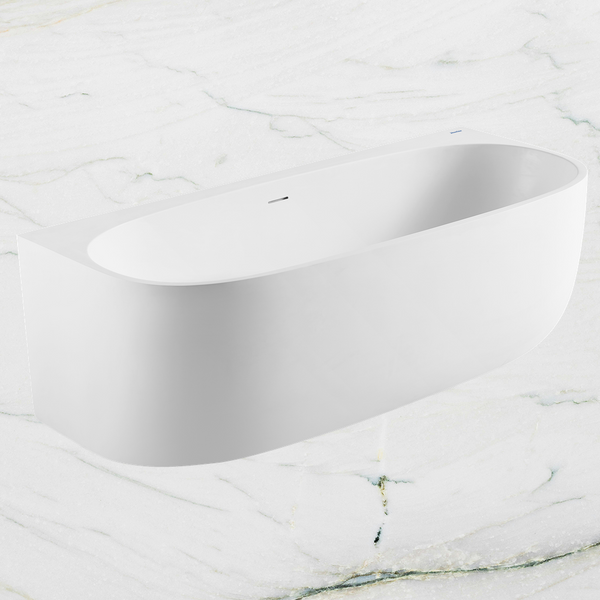 Johnson Suisse Venezia Back To Wall Acrylic Bath 1500