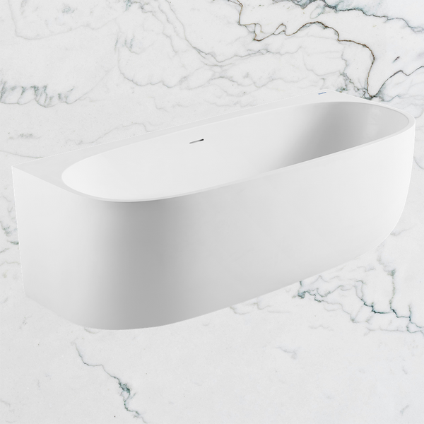 Johnson Suisse Venezia Back To Wall Acrylic Bath 1700