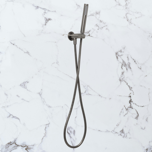 Johnson Suisse Venezia Hand Shower With Wall Bracket Brushed Gunmetal