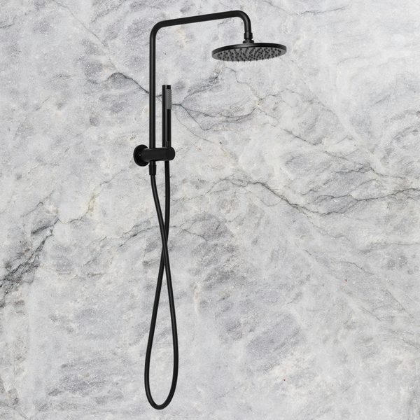 Johnson Suisse Venezia Short Twin Shower Matte Black