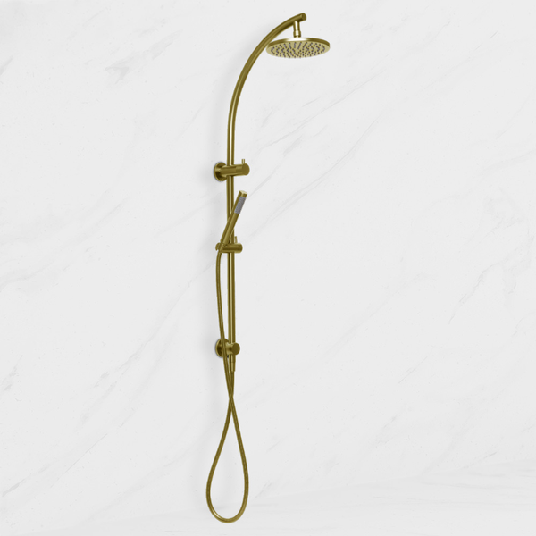Johnson Suisse Venezia Twin Shower Brushed Brass Gold