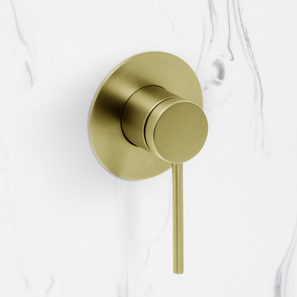 Johnson Suisse Venezia Shower Mixer Brushed Brass Gold