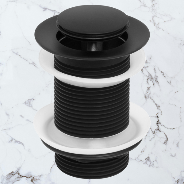 Johnson Suisse Venezia Pop-up Waste 32mm Without Overflow Matte Black