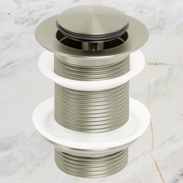 Johnson Suisse Venezia Pop-up Waste 32mm Without Overflow Brushed Nickel