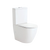 Fienza Koko Tornado Flush Back-to-Wall Toilet Suite P-Trap (Pan+Seat+GEBERIT Cistern) with Slim Seat Gloss White