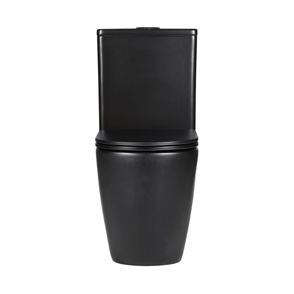 Fienza Koko Tornado Back-to-Wall Toilet Suite S-Trap Matte Black
