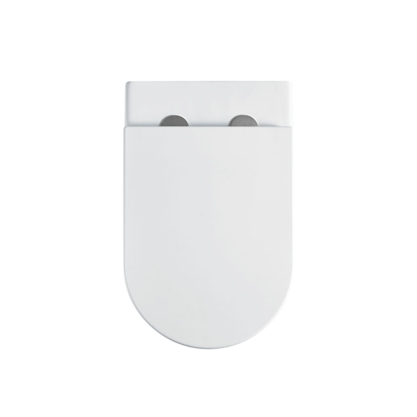 Fienza Alix Ambulant Wall-Faced Toilet Suit (Pan and Seat and GEBERIT Sigma In-Wall Cistern) Gloss White