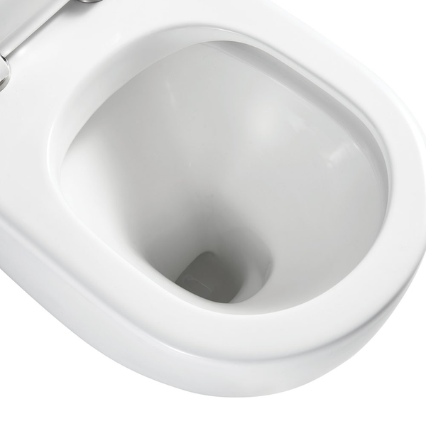 Fienza Alix Ambulant Wall-Faced Toilet Suit (Pan and Seat and GEBERIT Sigma In-Wall Cistern) Gloss White