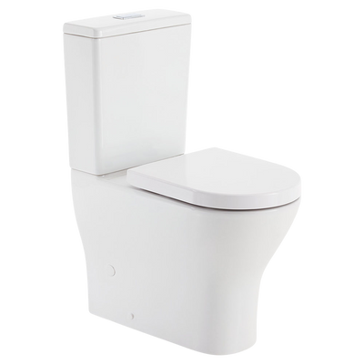 Fienza Tono Tornado Flush Back-to-Wall GEBERIT Toilet Suite S-Trap Gloss White