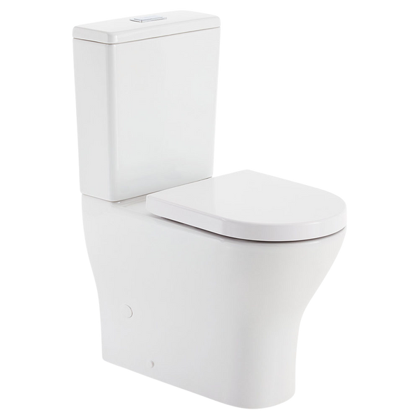 Fienza Tono Tornado Flush Back-to-Wall GEBERIT Toilet Suite S-Trap Gloss White